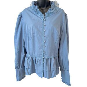 Scarlet Darkness Victorian Button Up Blouse